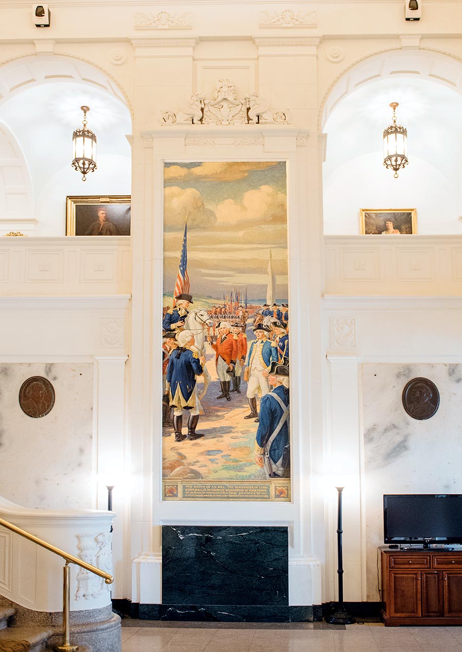 American Swedish Historical Museum - Grand Hall mural