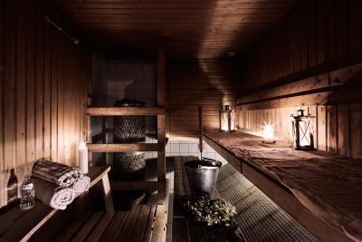 Interior of a sauna